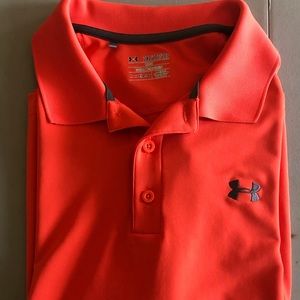 Men’s Orange Under Armour Polo Shirt